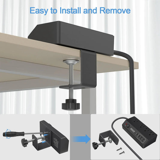 Desk Power Strip with USB - C - Stop Reaching for Wall Outlets - Desk Accessories by ReliefClick