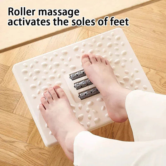 Ergonomic Foot Rest with Massage Rollers - Foot Rest by ReliefClick