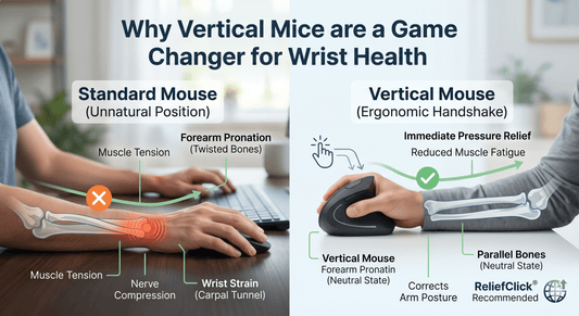 Why Vertical Mice are a Game Changer for Wrist Health - ReliefClick