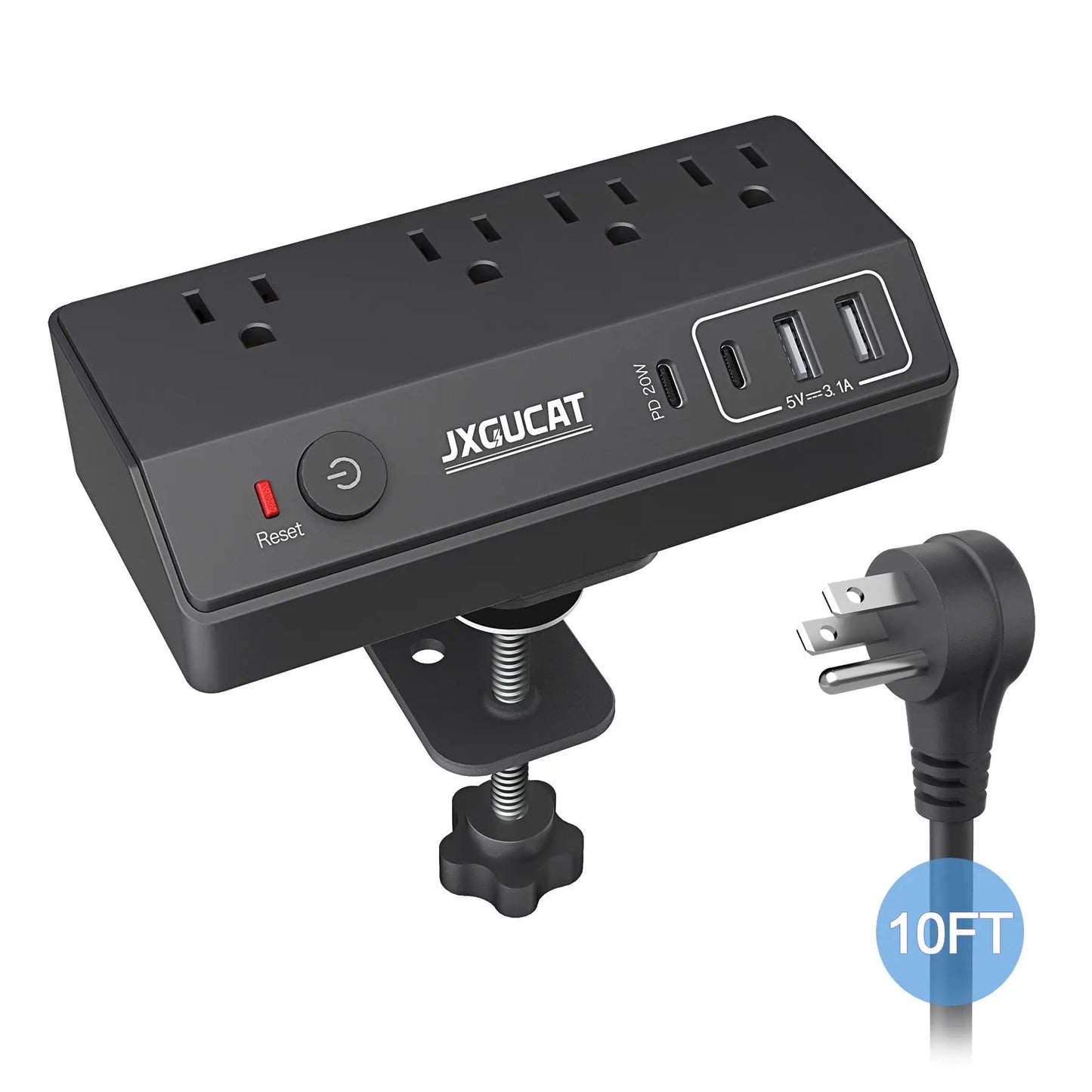 Desk Power Strip with USB - C - Stop Reaching for Wall Outlets - Desk Accessories by ReliefClick