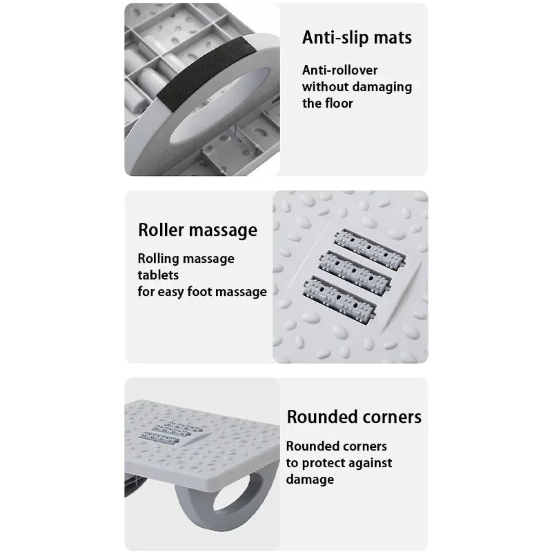Ergonomic Foot Rest with Massage Rollers - Foot Rest by ReliefClick