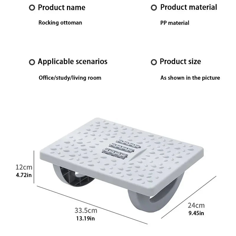 Ergonomic Foot Rest with Massage Rollers - Foot Rest by ReliefClick