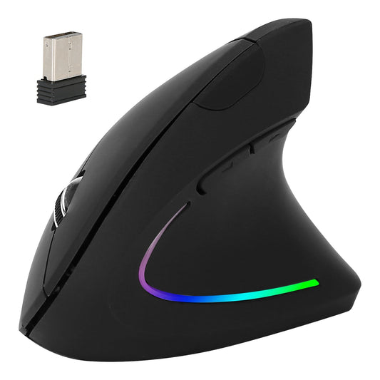 ReliefClick Ergonomic Vertical Wireless Mouse - 6 Buttons, Adjustable DPI - Wireless Mouse by ReliefClick