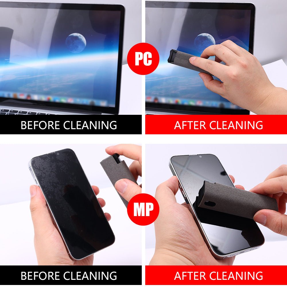 ReliefClick™ Pocket Screen Cleaner – Spray Mist & Microfiber Shine Kit - Office Accessories by ReliefClick
